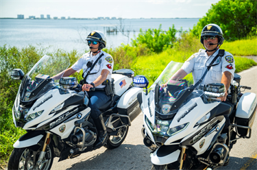 Motorcycle Unit Officers on patrol