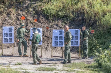 SWAT Team reviewing targets