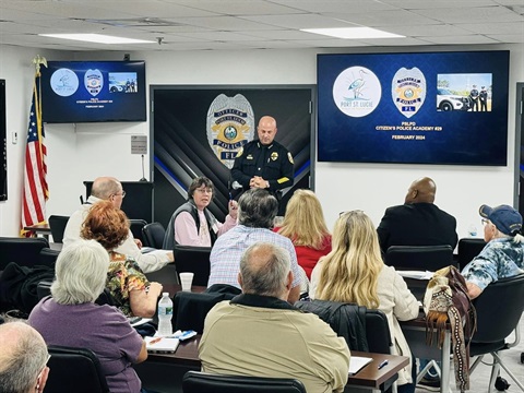 Citizens Police Academy classroom